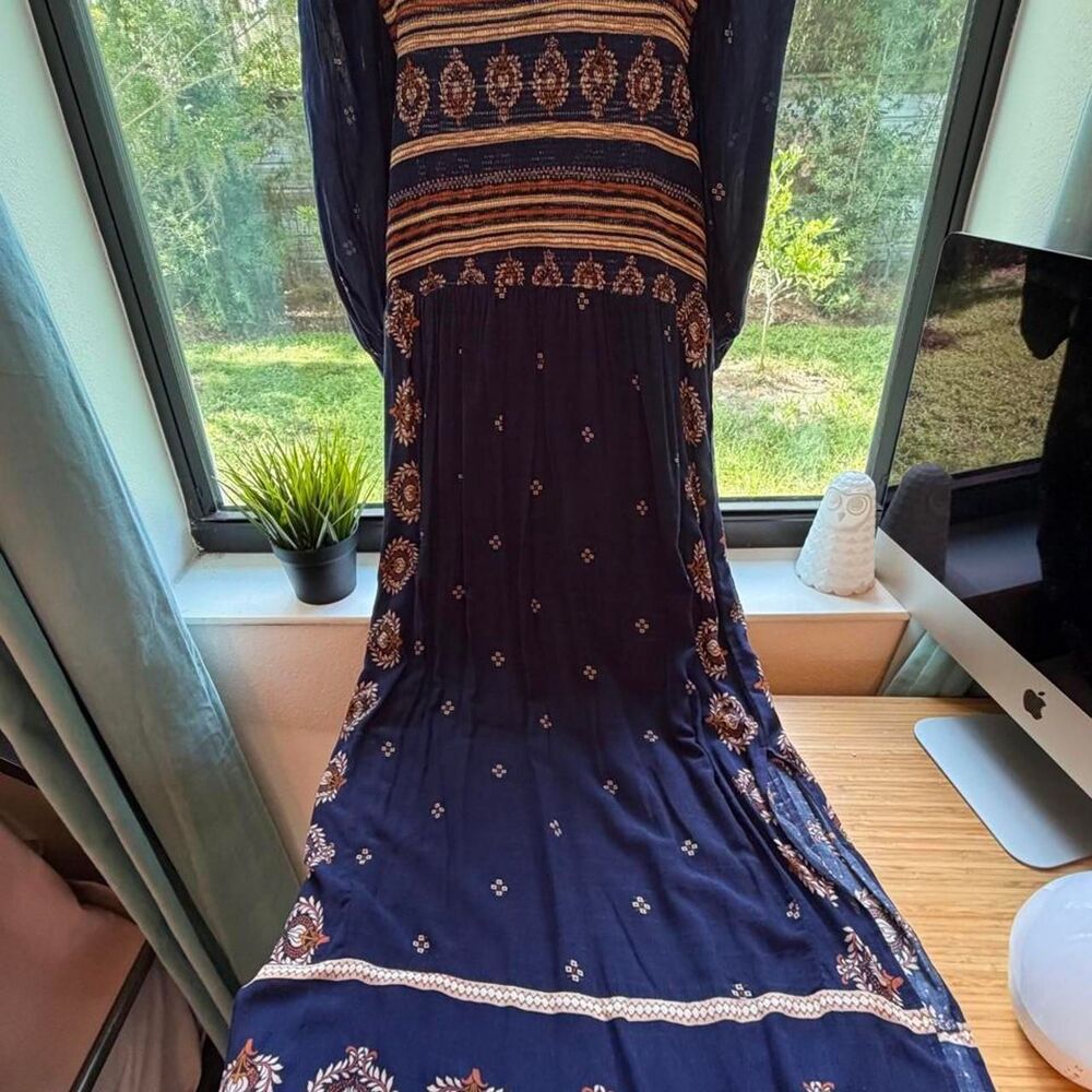 Matilda-jane Women's Navy and Blue Dress